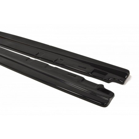 Maxton SIDE SKIRTS DIFFUSERS MERCEDES C-CLASS W204 (FACELIFT) Gloss Black, W204