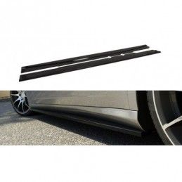 Maxton Side Skirts Diffusers Mercedes C219 Gloss Black, W219