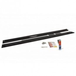 Maxton Side Skirts Diffusers Mercedes C219 Gloss Black, W219