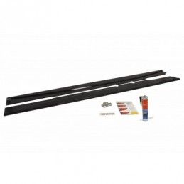 Maxton Side Skirts Diffusers Mercedes C219 Gloss Black, W219