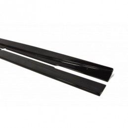 Maxton Side Skirts Diffusers Mercedes C219 Gloss Black, W219