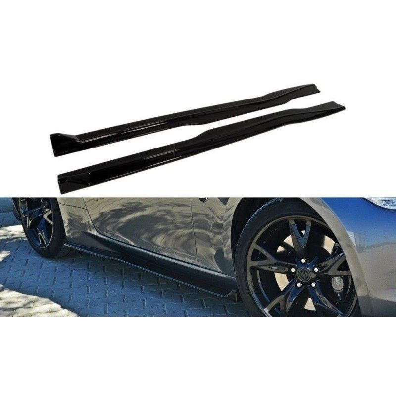 Maxton SIDE SKIRTS DIFFUSERS V.1 Nissan 370Z Gloss Black, 370Z