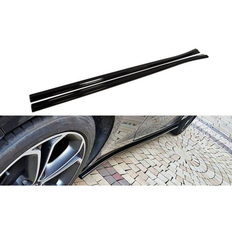 Maxton Side Skirts Diffusers Opel Astra J GTC Gloss Black, Astra J