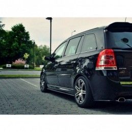 Maxton SIDE SKIRTS DIFFUSERS OPEL ZAFIRA B OPC Gloss Black, ZAFIRA