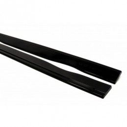 Maxton SIDE SKIRTS DIFFUSERS RENAULT CLIO MK3 RS Gloss Black, Clio III