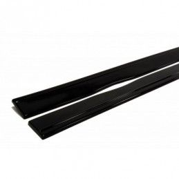 Maxton SIDE SKIRTS DIFFUSERS RENAULT CLIO MK3 RS Gloss Black, Clio III