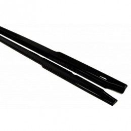 Maxton SIDE SKIRTS DIFFUSERS RENAULT MEGANE II RS Gloss Black, Megane II