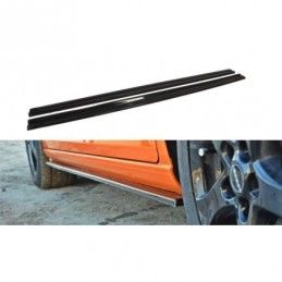 Maxton SIDE SKIRTS DIFFUSERS SEAT LEON MK2 CUPRA / FR Gloss Black, Leon Mk2 / Cupra