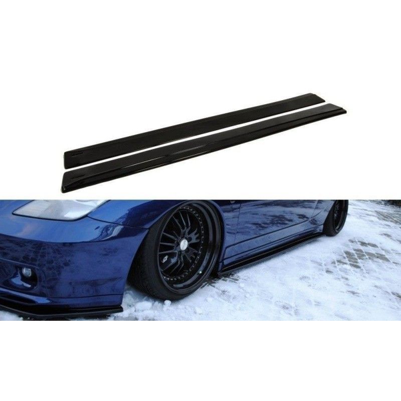 Maxton SIDE SKIRTS DIFFUSERS TOYOTA CELICA T23 TS PREFACE Gloss Black, Celica