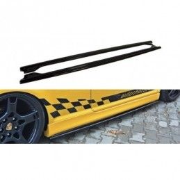 Maxton SIDE SKIRTS DIFFUSERS VW GOLF IV R32 Gloss Black, Golf 4