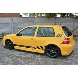 Maxton SIDE SKIRTS DIFFUSERS VW GOLF IV R32 Gloss Black, Golf 4