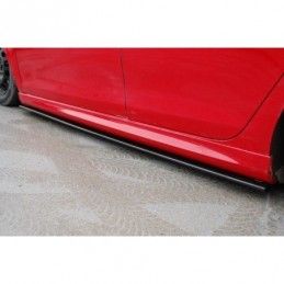 Maxton SIDE SKIRTS DIFFUSERS VW GOLF VI GTI 35TH / R20 Gloss Black, golf 6