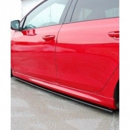 Maxton SIDE SKIRTS DIFFUSERS VW GOLF VI GTI 35TH / R20 Gloss Black, golf 6