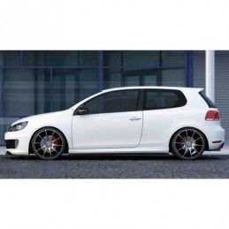 Maxton SIDE SKIRTS DIFFUSERS VW GOLF VI GTI 35TH / R20 Gloss Black, golf 6