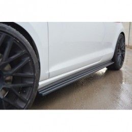 Maxton SIDE SKIRTS DIFFUSERS VW GOLF VII GTI PREFACE/FACELIFT (wide) Gloss Black, Golf 7