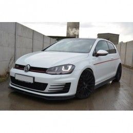 Maxton SIDE SKIRTS DIFFUSERS VW GOLF VII GTI PREFACE/FACELIFT (wide) Gloss Black, Golf 7