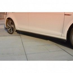 Maxton SIDE SKIRTS DIFFUSERS VW GOLF VII GTI PREFACE/FACELIFT (wide) Gloss Black, Golf 7