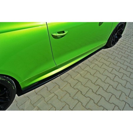 Maxton SIDE SKIRTS DIFFUSERS VW SCIROCCO R Gloss Black, Scirocco