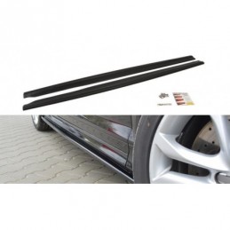 Maxton Side Skirts Diffusers Audi S3 8P / S3 8P FL / RS3 8P Gloss Black, A3/ S3/ RS3 8P