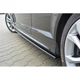 Maxton Side Skirts Diffusers Audi S3 8P / S3 8P FL / RS3 8P Gloss Black, A3/ S3/ RS3 8P