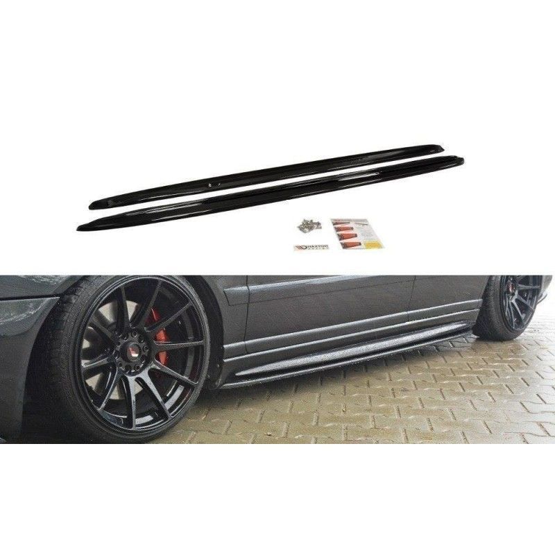 Maxton SIDE SKIRTS DIFFUSERS AUDI S4 B5 Gloss Black, A4/S4/RS4 B5