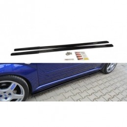 Maxton Side Skirts Diffusers Ford Focus RS Mk1 Gloss Black, Focus Mk1 / RS