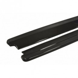 Maxton Side Skirts Diffusers Ford Mustang GT Mk6 Gloss Black, Mustang