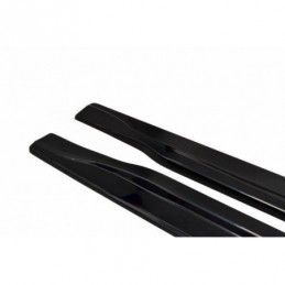 Maxton SIDE SKIRTS DIFFUSERS INFINITI QX70 Gloss Black, INFINITI