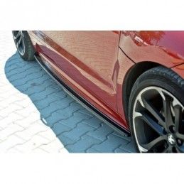 Maxton SIDE SKIRTS DIFFUSERS PEUGEOT RCZ Gloss Black, RCZ