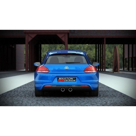 Maxton Rear valance VW Scirocco III R with 2 exhaust holes Not primed, Scirocco