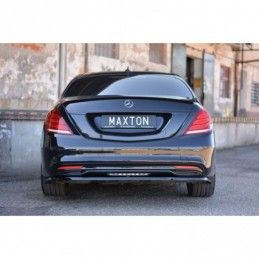 Maxton SPOILER EXTENSION MERCEDES-BENZ S-CLASS W222 Gloss Black, CLASSE S W221