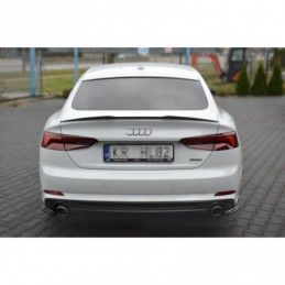 Maxton Spoiler Cap Audi A5 S-Line F5 Sportback Gloss Black, A5 F5