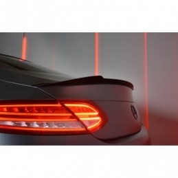 Maxton SPOILER EXTENSION MERCEDES- BENZ C-CLASS W205 COUPE AMG-LINE Gloss Black, W205