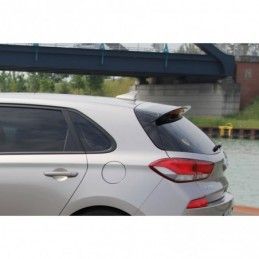 Maxton SPOILER EXTENSION HYUNDAI I30 MK3 HATCHBACK Gloss Black, Hyundai