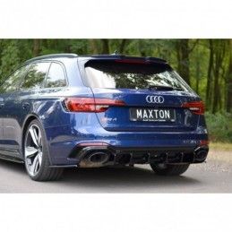 Maxton Spoiler Cap Audi RS4 B9 Avant Gloss Black, A4 B9