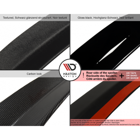 Maxton SPOILER EXTENSION for BMW X3 M40d / M40i / M-Pack G01 Gloss Black, X3 G01