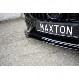 Maxton FRONT SPLITTER V.1 MERCEDES- BENZ C43 AMG W205 Gloss Black, W205