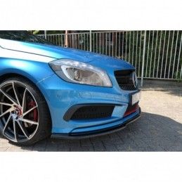 Maxton FRONT SPLITTER MERCEDES-BENZ W176 AMG-LINE PREFACE Gloss Black, CLASSE A