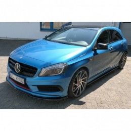 Maxton FRONT SPLITTER MERCEDES-BENZ W176 AMG-LINE PREFACE Gloss Black, CLASSE A