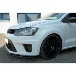 Maxton FRONT SPLITTER VOLKSWAGEN POLO MK5 R WRC Gloss Black, Polo Mk5 6R