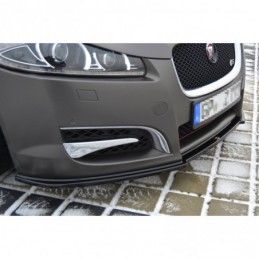 Maxton FRONT SPLITTER JAGUAR XF (X250) MK1 SPORTBRAKE S-PACK Gloss Black, Jaguar