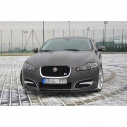 Maxton FRONT SPLITTER JAGUAR XF (X250) MK1 SPORTBRAKE S-PACK Gloss Black, Jaguar