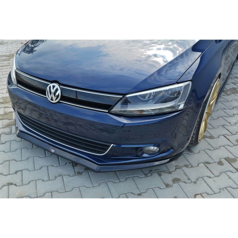 Maxton FRONT SPLITTER V.2 VOLKSWAGEN JETTA MK6 SEDAN PREFACE Gloss Black, Jetta