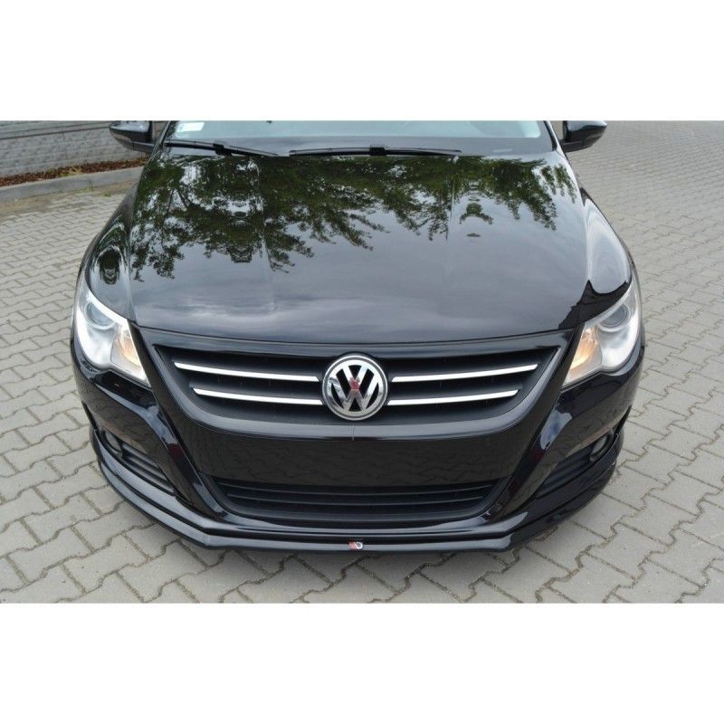 Maxton FRONT SPLITTER V.2 VW PASSAT CC STANDARD Gloss Black, Passat CC