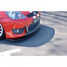 Maxton Front Splitter V.2 Ford Fiesta ST Mk6 Gloss Black, Fiesta MK6 / MK6 ST