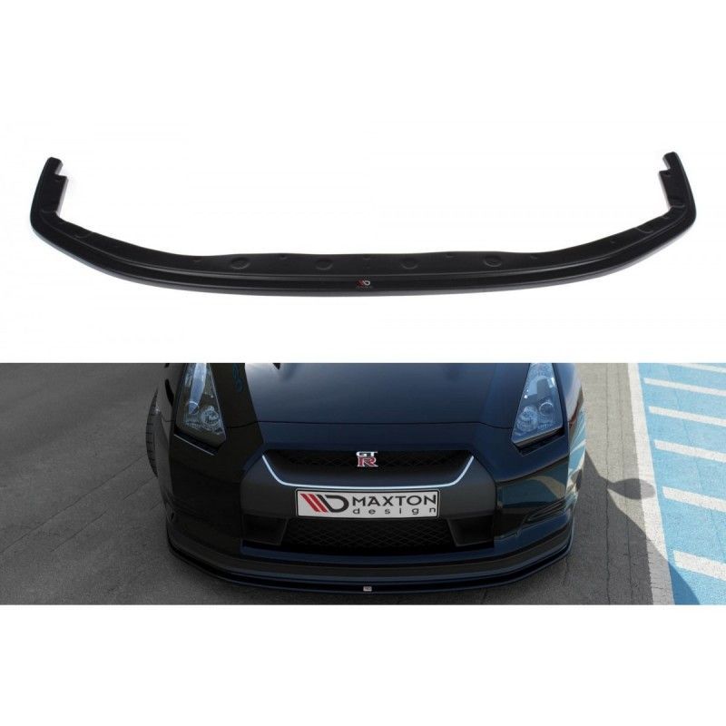 Maxton FRONT SPLITTER V.2 NISSAN GT-R PREFACE COUPE (R35-SERIES) Gloss Black, GT-R