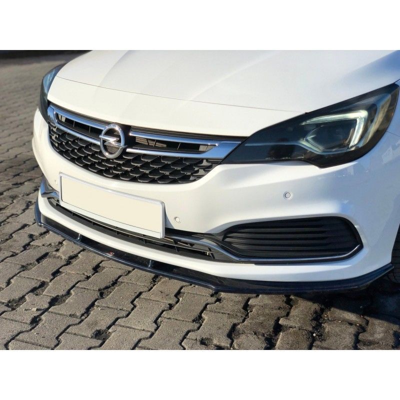 Maxton FRONT SPLITTER V.1 OPEL ASTRA K OPC-LINE Gloss Black, Astra K