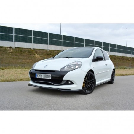Maxton FRONT SPLITTER V.1 RENAULT CLIO MK3 RS FACELIFT Gloss Black, Clio III