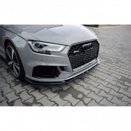 Maxton Front Splitter V.1 Audi RS3 8V FL Sedan Gloss Black, A3/S3/RS3 8V