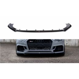 Maxton Front Splitter V.2 Audi RS3 8V FL Sedan Gloss Black, A3/S3/RS3 8V